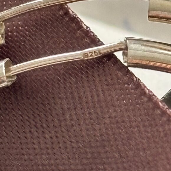 Classico Silver Hoops - Large - Picture 5 of 7